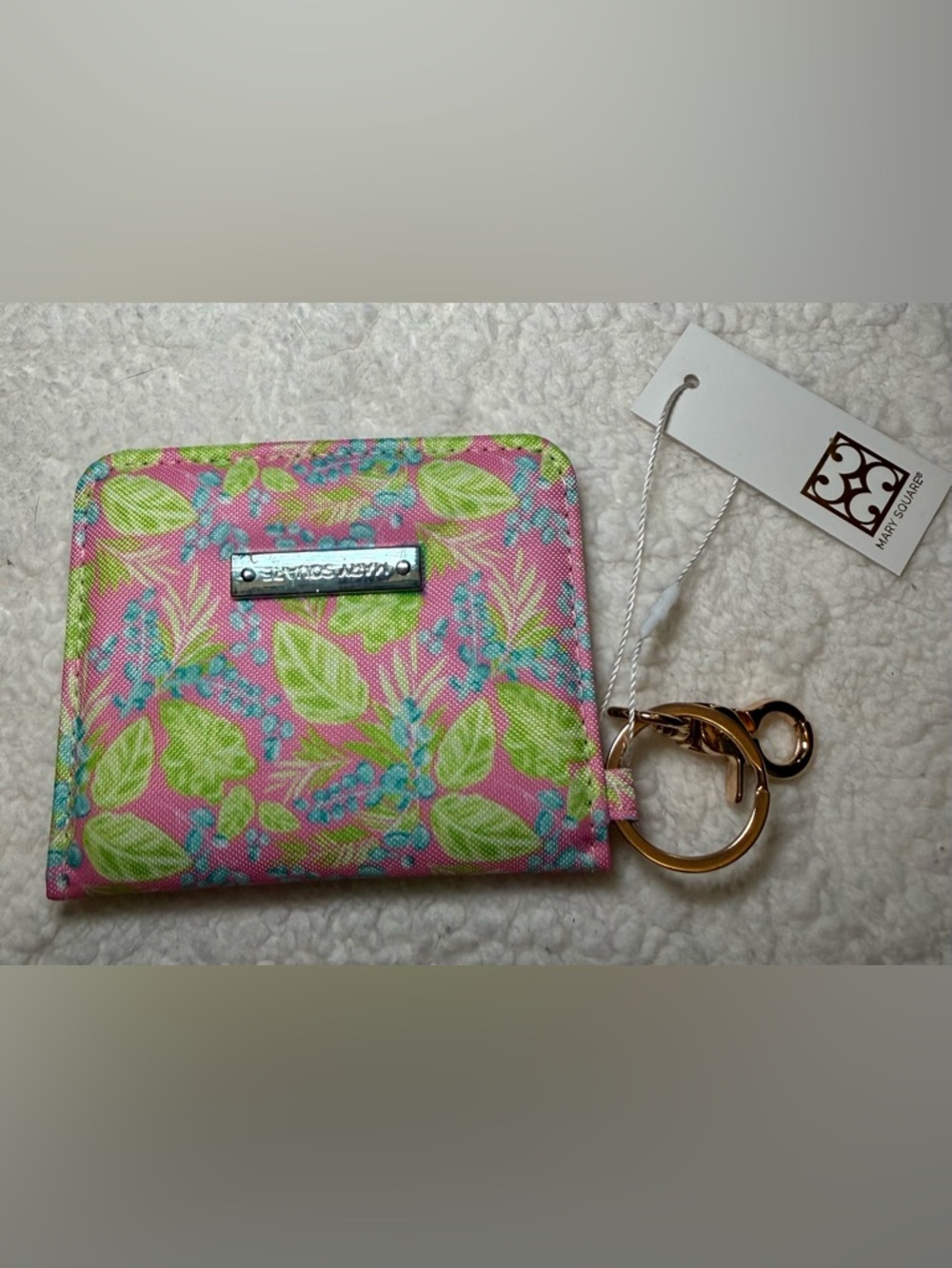 Marc Square Pink Floral Key Wallet